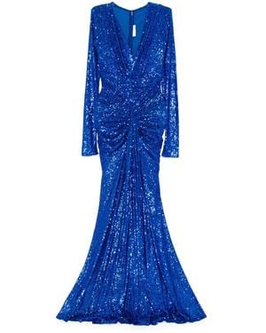 ZEENA ZAKI Sequin Dress - Blue