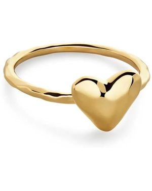 Monica Vinader Heart スタッキング リング - メタリック