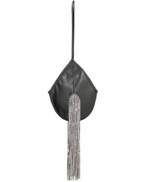 FROLOV Bra Crystal-Embellished Clutch Bag - Black
