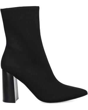Jeffrey Campbell Siren-24 Pointed Block-Heel Ankle Boots - Black