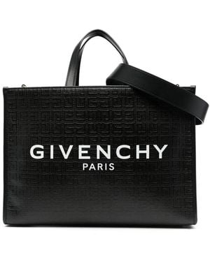 Givenchy 4g Logo Medium Tote Bag - Black