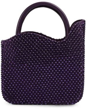 Le Silla Small Ivy Crystal-Embellished Tote Bag - Blue