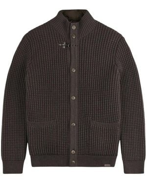Fay 3-In-1 Waffle-Knit Lobster-Claw Jumper - Grey