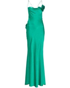 Parlor Floral-Appliqué Maxi Dress - Green
