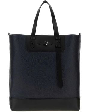 Maison Margiela Leather Tote Bag - Black