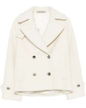 Tagliatore Double-Breasted Coat - White