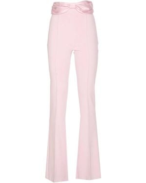 Elisabetta Franchi サテンリボン パンツ - ピンク