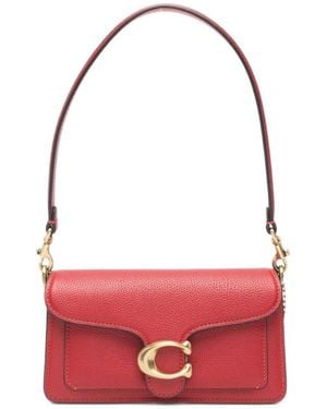 COACH Tabby Pebbled-Leather Shoulder Bag - Red