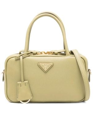 Prada Satchel-Tasche mit Triangel-Logo - Mettallic