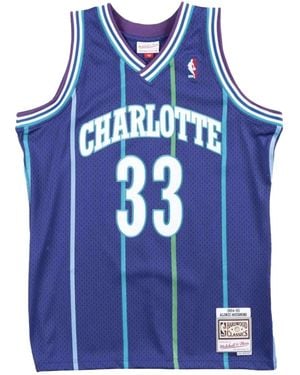Mitchell & Ness "Nba Charlotte Hornets 94 Alonzo Mourning" Swingman Alternate Jersey Top - Blue