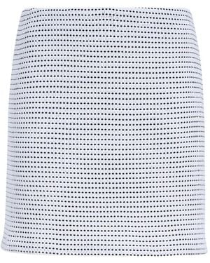 Proenza Schouler Lawson Tweed-Pattern Mini Skirt - White