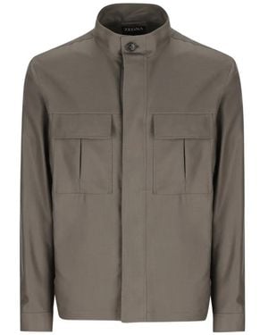 ZEGNA Flap-Pocket Jacket - Grey