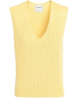 Barrie Kaschmiroberteil Mit V-Ausschnitt - Gelb