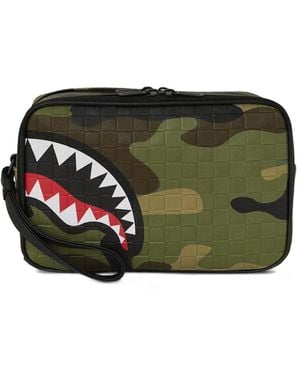 Sprayground Woodland Kulturbeutel Mit Camouflage-Print - Grün