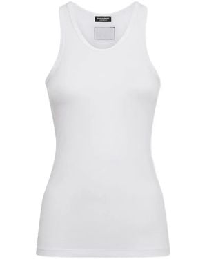 DSquared² Top Con Parche Del Logo - Blanco