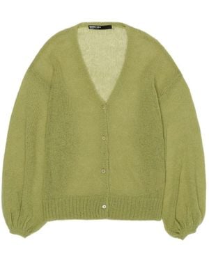Bimba Y Lola Balloon-Sleeve Cardigan - Green