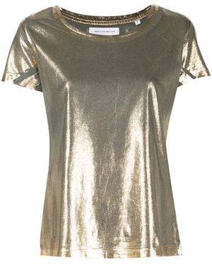 Madison Maison Metallic Lamé T-Shirt - Green