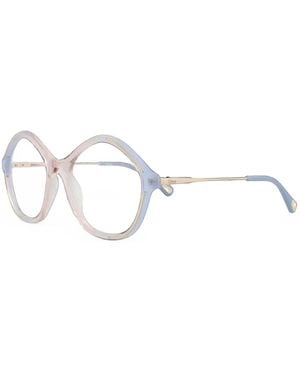 Chloé Geometric-Frame Glasses - White