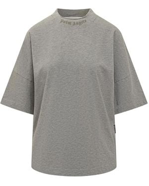 Palm Angels T-Shirts - Gray