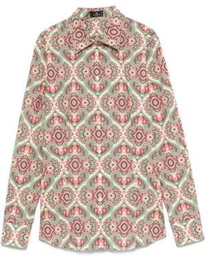 Etro Paisley-Print Long-Sleeve Shirt - Natural