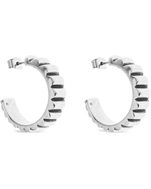 Isabel Marant Textured Hoop Earrings - White
