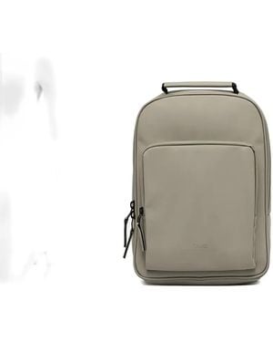 Rains Top-Handle Front-Pocket Backpack - Grey