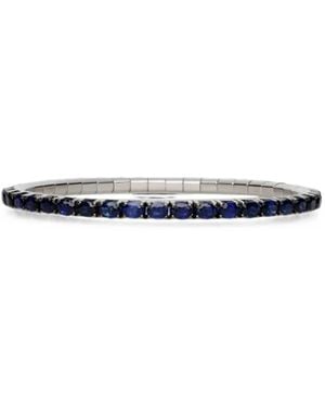 ’ROBERTO DEMEGLIO Sapphire And Diamond Extensible Tennis Bracelet - White