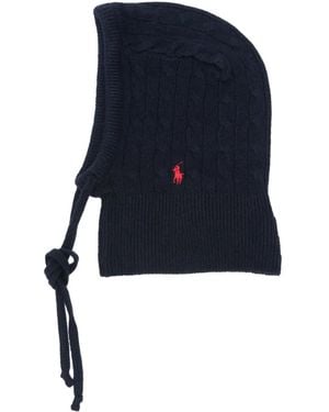 Polo Ralph Lauren Cable-Knit Tie Balaclava - Blue