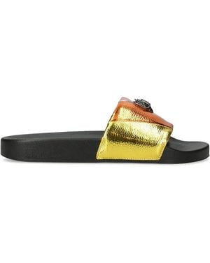 Kurt Geiger Meena Eagle Slides - Yellow