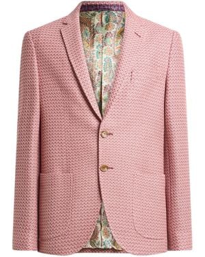 Etro Cotton Jersey Blazer - Pink