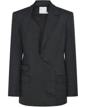 Christopher Esber Asymmetrischer Torrent Blazer mit Nadelstreifen - Schwarz