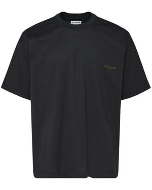 WOOYOUNGMI Back Seasonal -Print T-Shirt - Black