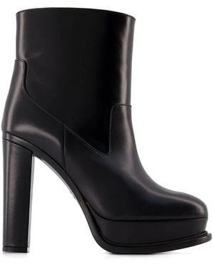 McQueen Botines Con Tacón De 120 Mm - Azul