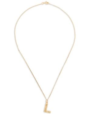 Completedworks Initial Pendant Necklace - White