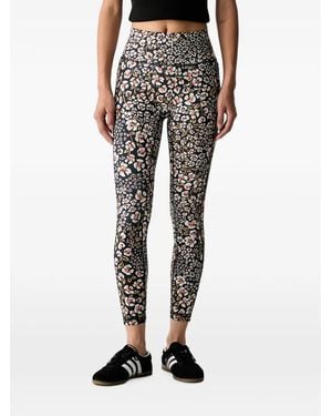 adidas X Farm Rio Optime Floral-Print Leggings - Black