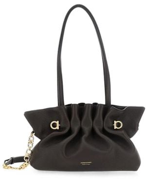 Ferragamo Bolso Soft S - Negro