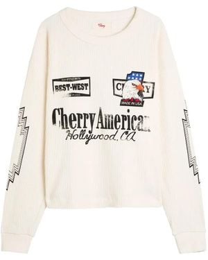 CHERRY LA Sudadera con motivo de águila - Blanco