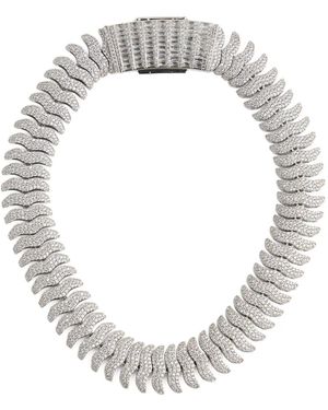 Anisa Sojka X Juliet Angus Crystal-Embellished Necklace - White