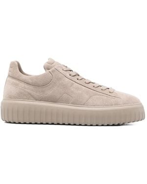 Hogan Platform Lace-Up Trainers - Pink