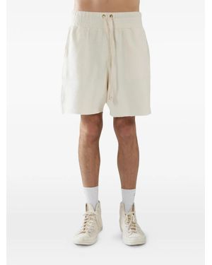 Les Tien Raw-Cut Drawstring Shorts - Natural