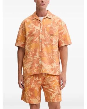 Napapijri Printed Pocket Shirt - Orange