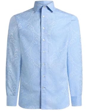 Etro Roma Cotton Shirt - Blue