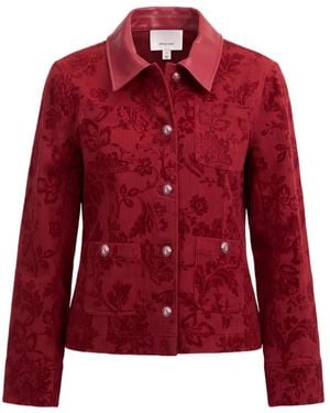 Cinq À Sept Veste Dalton À Fleurs - Red