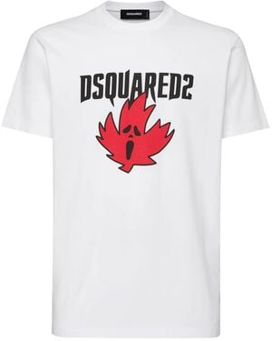 DSquared² T-Shirt Mit Logo-Print - Weiß