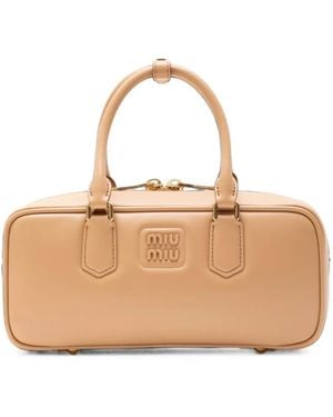 Miu Miu Arcadie Tote Bag - Natural