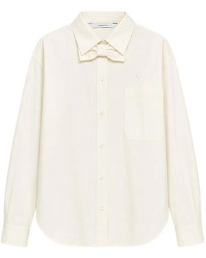 Pushbutton Camisa Con Detalle De Lazo - Blanco