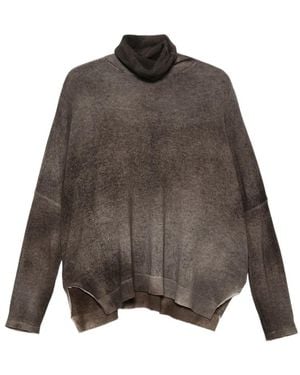 Avant Toi Gradient-Effect Roll-Neck Sweater - Brown