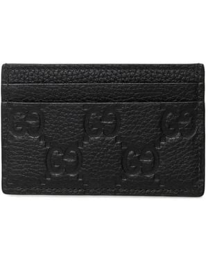Gucci Gg-Debossed Leather Cardholder - Black