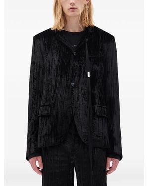 Ann Demeulemeester Lucius Velvet Jacket - Black