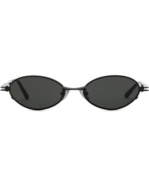 Retrosuperfuture Luno Oval-Frame Sunglasses - Black